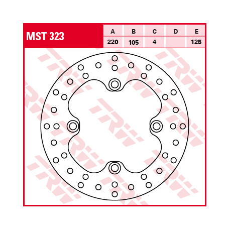 Disque de frein TRW MST323