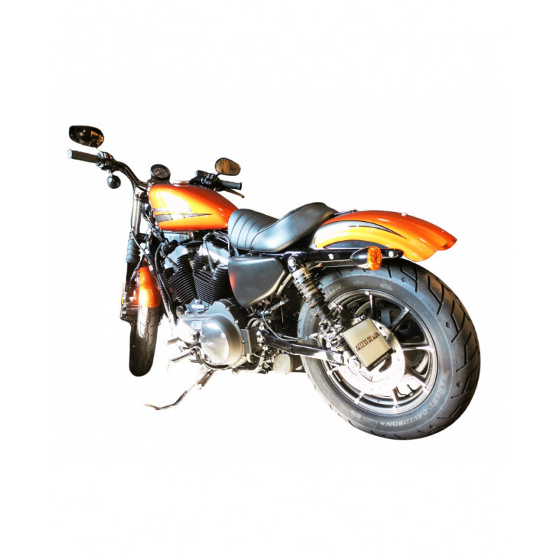Support de Plaque Latéral Moto Custom Vintage Harley Honda Yamaha