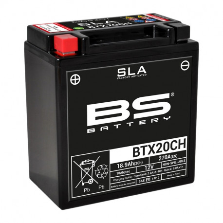 BS BATTERY Battery BTX20CH SLA Maintenance Free Factory Activated