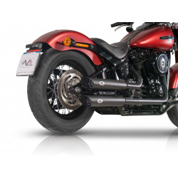 Exhaust Vperformance Twin Slash-Cut D 80 - Harley-Davidson 1745 Softail Standard FXST 2020 /+