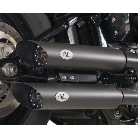 Exhaust Vperformance Twin Slash-Cut D 80 - Harley-Davidson 1868 Breakout 2021 /+ // 1868 Softail Fat Boy FLFBS 2021 /+