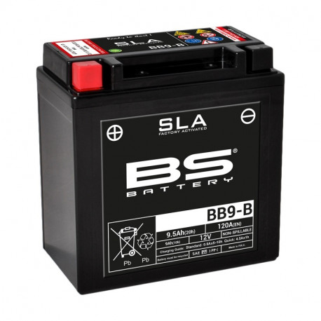 BS BATTERY Batterie BB9-B SLA wartungsfrei fabrik activiert