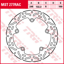 Brake disc floating TRW MST277RAC