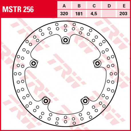 Brake disc floating TRW MSTR256