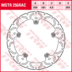 Brake disc TRW MSTR256RAC