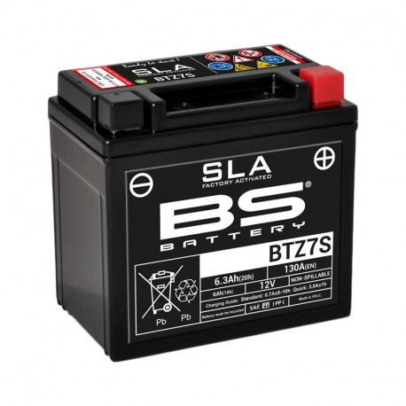 Batterie BS BATTERY BTZ7S sans entretien Activée d'usine