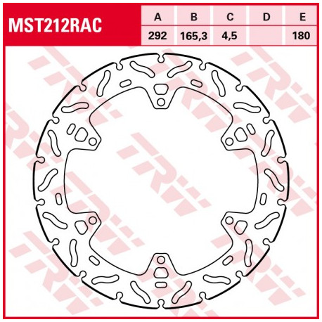 Disque de frein Flottant TRW MST212RAC