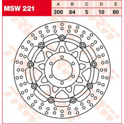 Brake discs Floating TRW MSW221