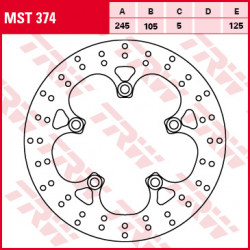 Disque de frein TRW MST374