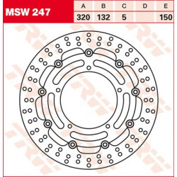 Brake disc floating TRW MSW247