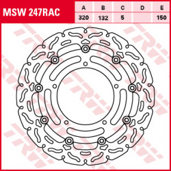 Disque de frein Flottant TRW MSW247RAC