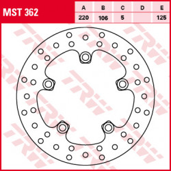 Disque de frein TRW MST362