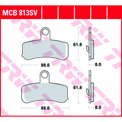 Disc brake pads TRW MCB813