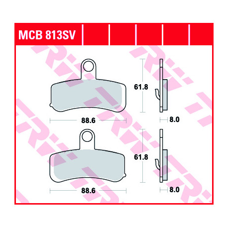 Disc brake pads TRW MCB813