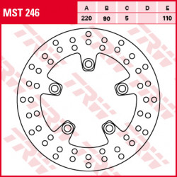 Brake disc TRW MST246