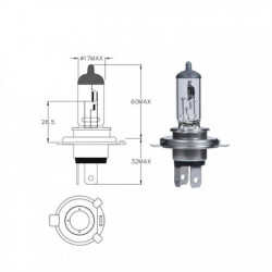 Ampoule de phare HS1 12V 35W