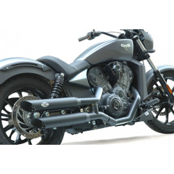 Auspuff Vperformance Twin Slash-Cut - Victory Octane