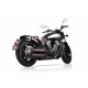 Auspuff Vperformance Double Ring D 80 Chrome - Indian Scout Bobber 2015-20