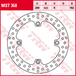 Brake disc TRW MST368