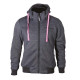 Harisson Patriot Motorrad Sweat Frau Anthrazit Rosa