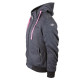 Harisson Patriot Motorrad Sweat Frau Anthrazit Rosa