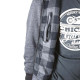 Harisson Patriot Motorrad Sweat Frau Anthrazit Rosa