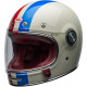 BELL Bullitt Vintage Collection Helmet Command Gloss Vintage White/Oxblood/Blue