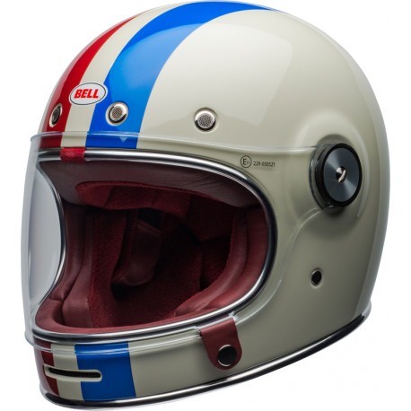 BELL Bullitt Vintage Collection Helmet Command Gloss Vintage White/Oxblood/Blue