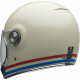 BELL Bullitt Vintage Collection Helmet Stripes Gloss White/Oxblood/Blue