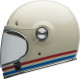 BELL Bullitt Vintage Collection Helmet Stripes Gloss White/Oxblood/Blue