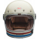 BELL Bullitt Vintage Collection Helmet Stripes Gloss White/Oxblood/Blue