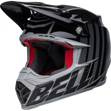 BELL Moto-9s Flex Sprint Helmet - Matte/Gloss Black/Grey