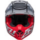 BELL Moto-9s Flex Sprint Helmet - Matte/Gloss White/Red