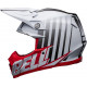 BELL Moto-9s Flex Sprint Helmet - Matte/Gloss White/Red