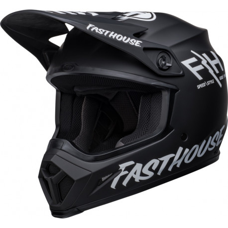 Motorcycle helmets BELL MX-9 Mips Fasthouse Prospect - Matte Black/White