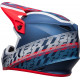 BELL MX-9 Mips Offset Helmet - Matte Metallic Blue/White