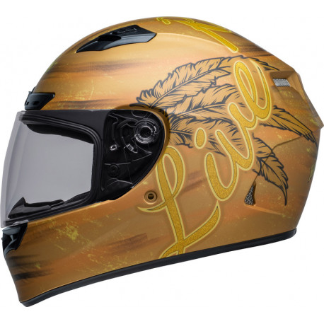 BELL Qualifier DLX Mips Helmet - Hart Luck Live Matte Gold