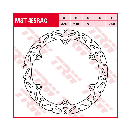 Brake disc TRW MST465RAC