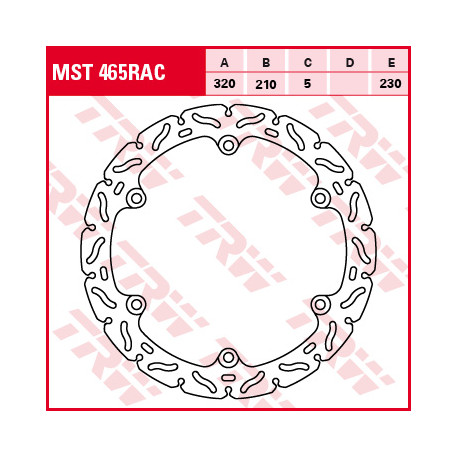 Disque de frein TRW MST465RAC