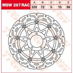 Disque de frein Flottant TRW MSW267RAC