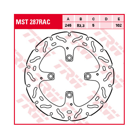Brake disc floating TRW MSW287RAC