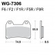 Disc brake pads WRP WG-7306