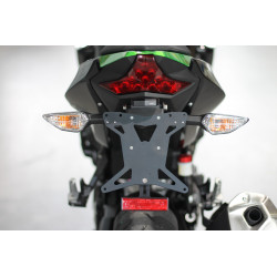 Support de plaque Mg-Biketec - Kawasaki Z400 2019-23 // Ninja 400 2018-23