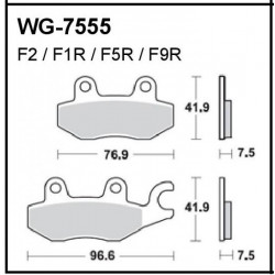 Disc brake pads WRP WG-7555