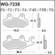 Plaquettes de frein WRP WG-7238