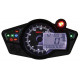 Geschwindigkeitsmesser KOSO RX1N+ GP Style II Multifunktionsgerät schwarzer Hintergrund universal