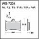 Plaquettes de frein WRP WG-7234