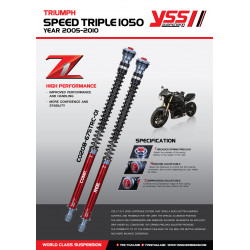 Kit de cartouches YSS Z1 Road - Triumph Speed Triple 1050 2005-10