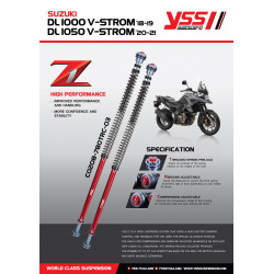 Kit de cartouche de fourche YSS Z1Road - Suzuki DL 1000 V-Strom 2018-19 // DL 1050 V-Strom 2020-21