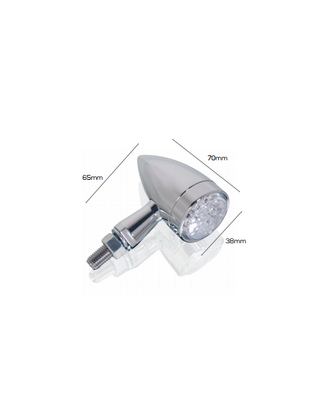 LED Turn Light Fast chrom